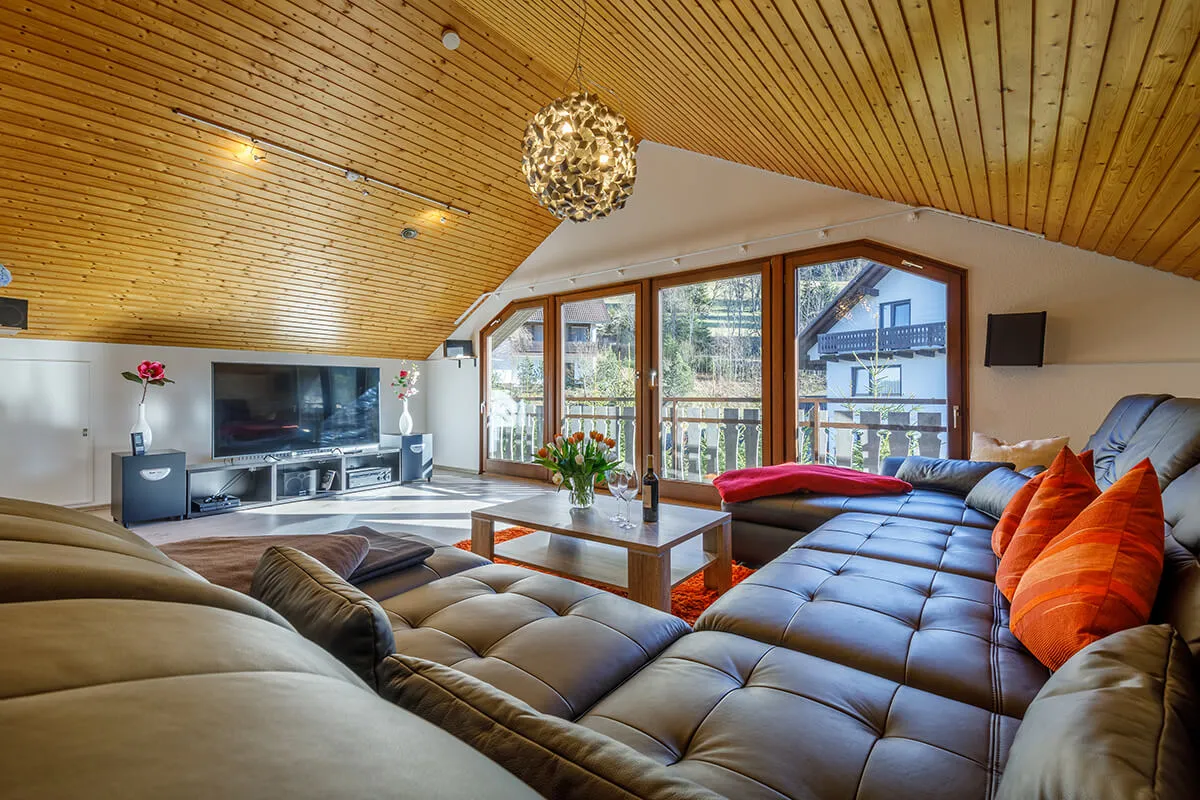 Wohnzimmer – Ferienhaus an der Haslach